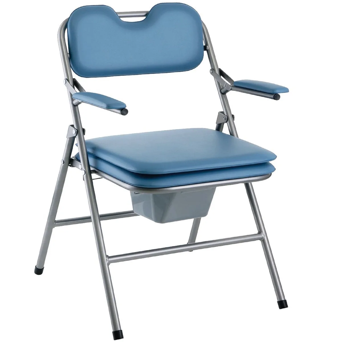 Cadeira Sanitária Dobrável Invacare Omega — 8,5 kg, Aparadeira Superior ou Lateral