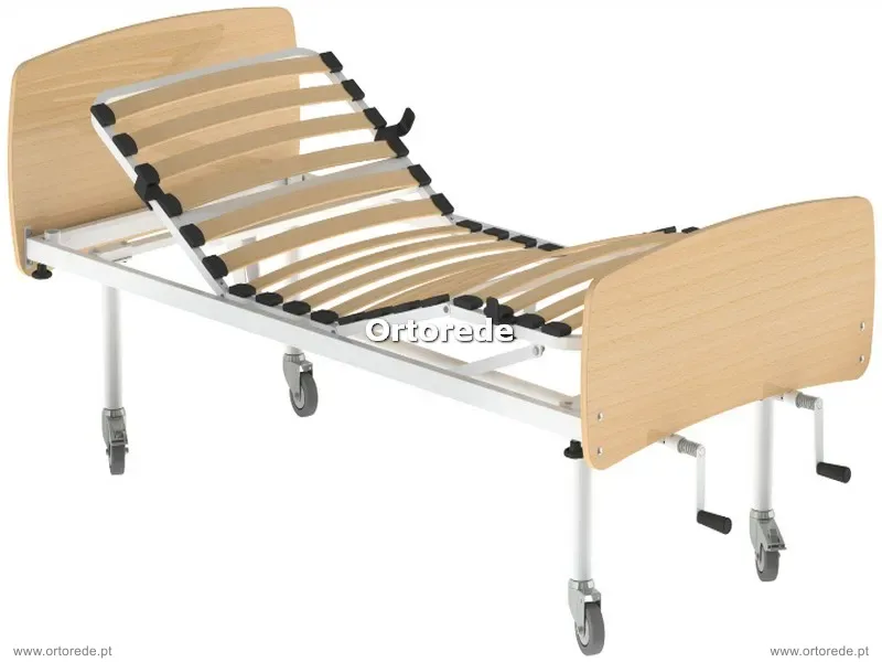 Cama Articulada Manual com Colchão e Guardas Laterais