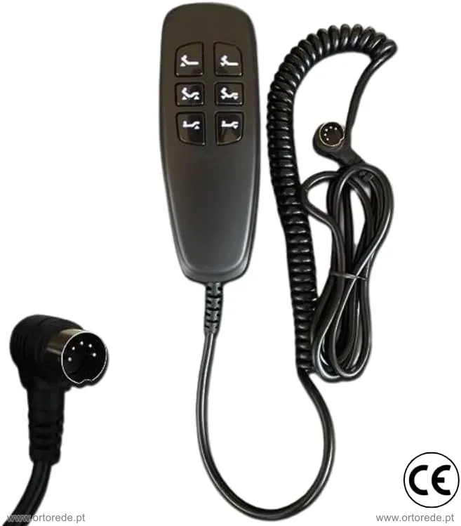 Comando de 6 Teclas, Ficha Redonda de 5 pinos