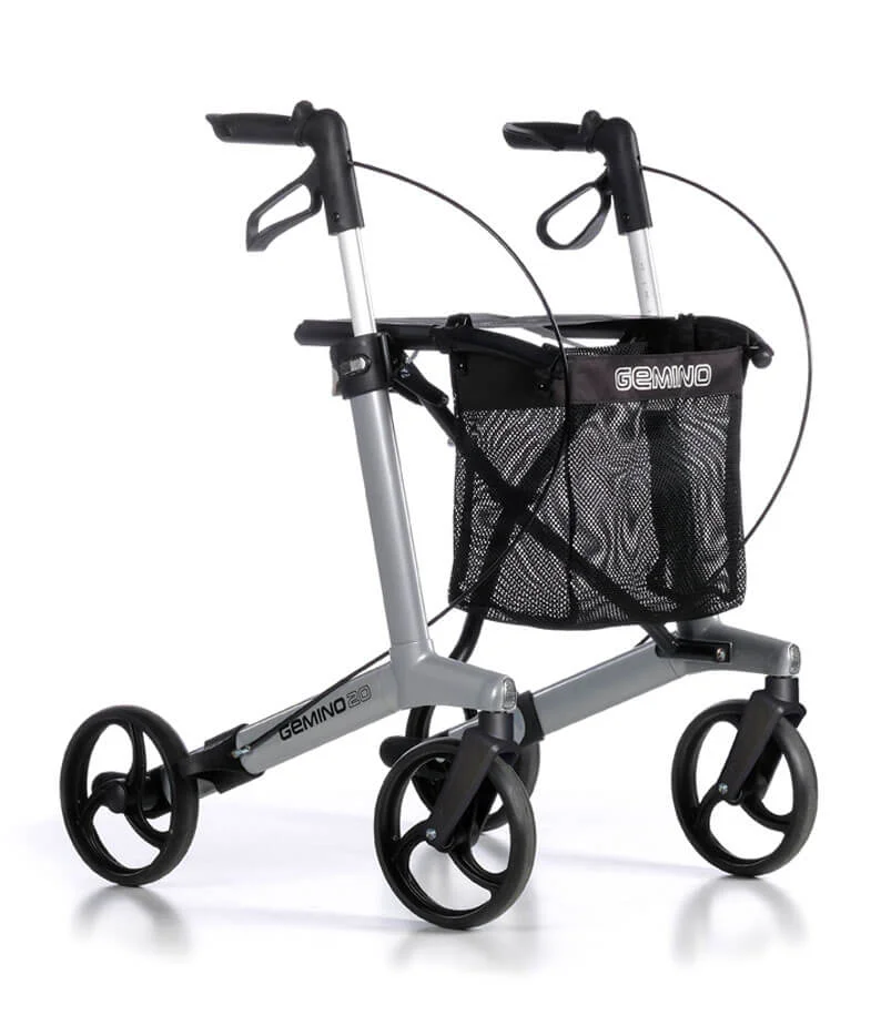 Andarilho Rollator Gemino 20 — 3 Tamanhos, Rodas de 200 mm