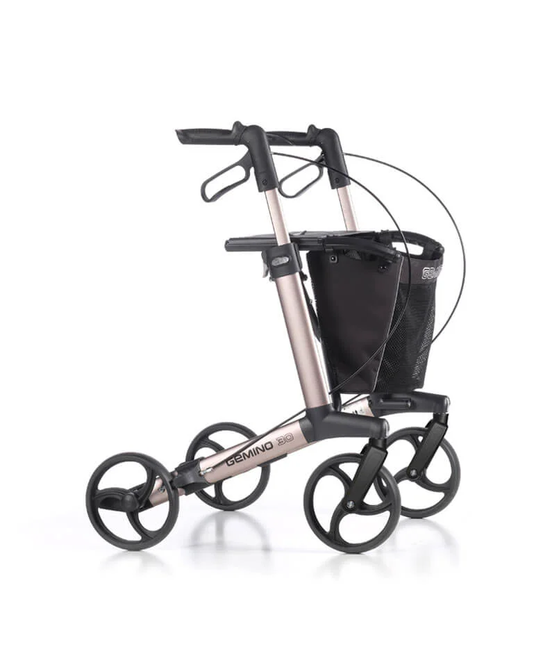 Andarilho Rollator Gemino 30 — 7,1 kg, 7 Cores, 3 Tamanhos