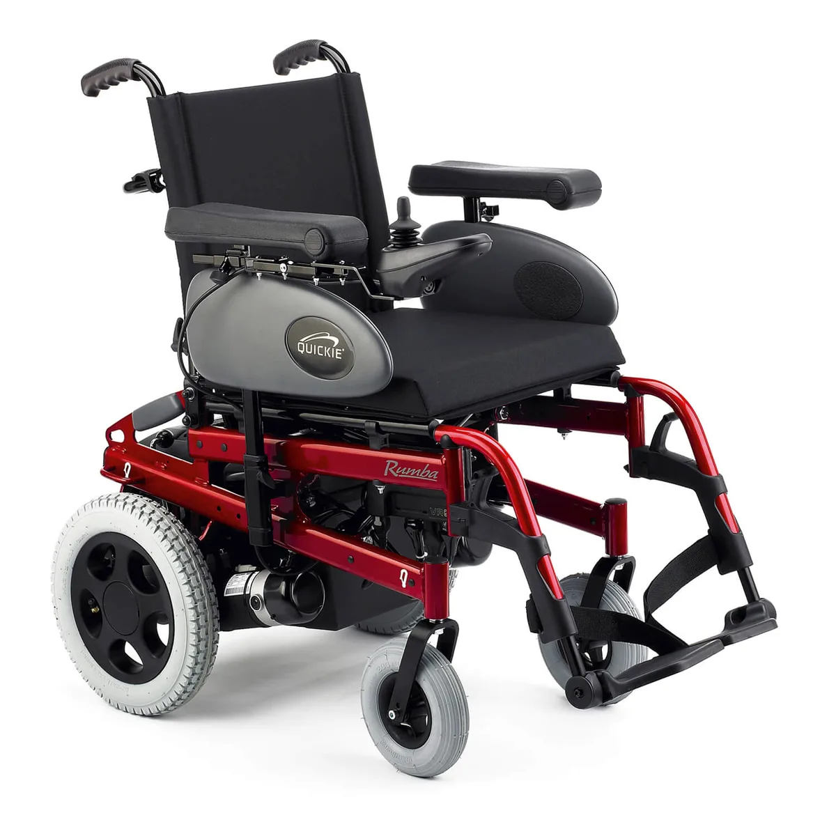 Cadeira de Rodas Elétrica Dobrável QUICKIE Rumba — 75 kg, Baterias Removíveis