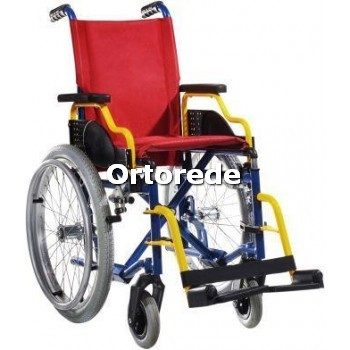 Cadeira de Rodas Manual Pediátrica - Modelo Liliput Aço
