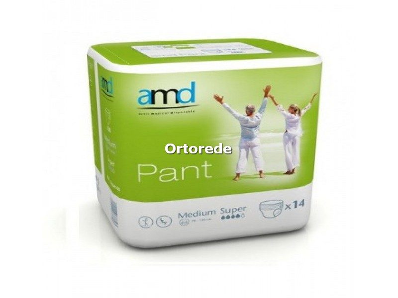 Cueca Fralda AMD - Médio Super - 14 Unidades