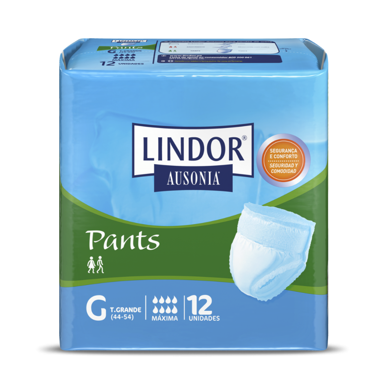 Cueca Fralda Lindor Maxi Grande - 12 unidades