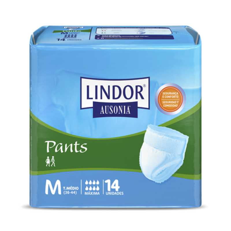 Cueca Fralda Lindor Maxi Médio - 14 unidades