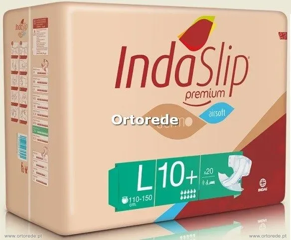 Fraldas IndaSlip - L10+ - 20 Fraldas