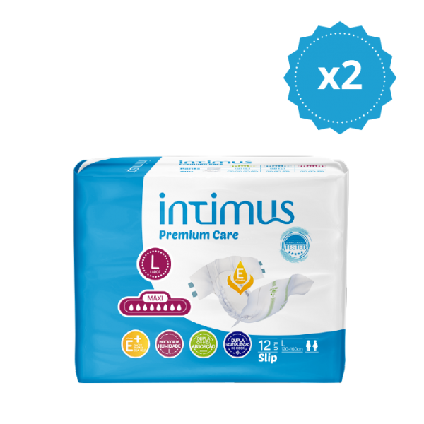 Fraldas Intimus - L Plus - 40 Fraldas (2 Embalagens)