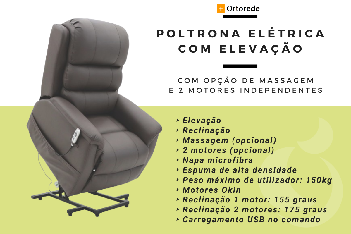 Poltrona Elétrica com Elevação