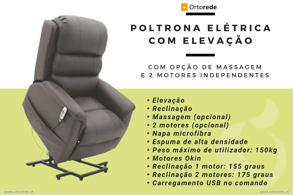 Poltrona Elétrica com Elevação