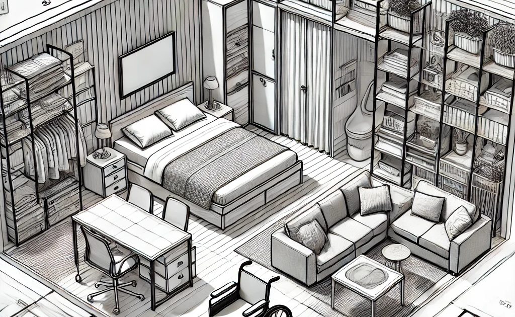 Quartos e Espaços em Casa para Pessoas com Mobilidade Reduzida