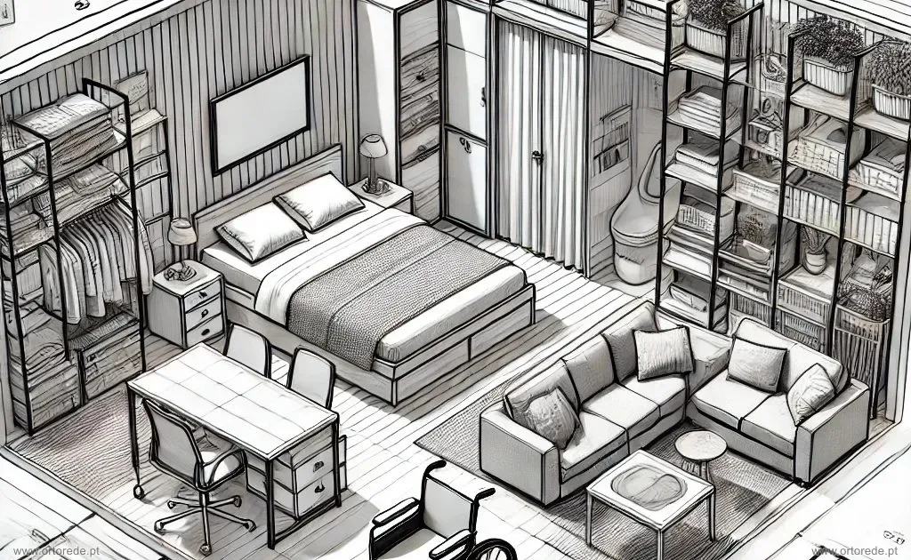 Quartos e Espaços em Casa para Pessoas com Mobilidade Reduzida
