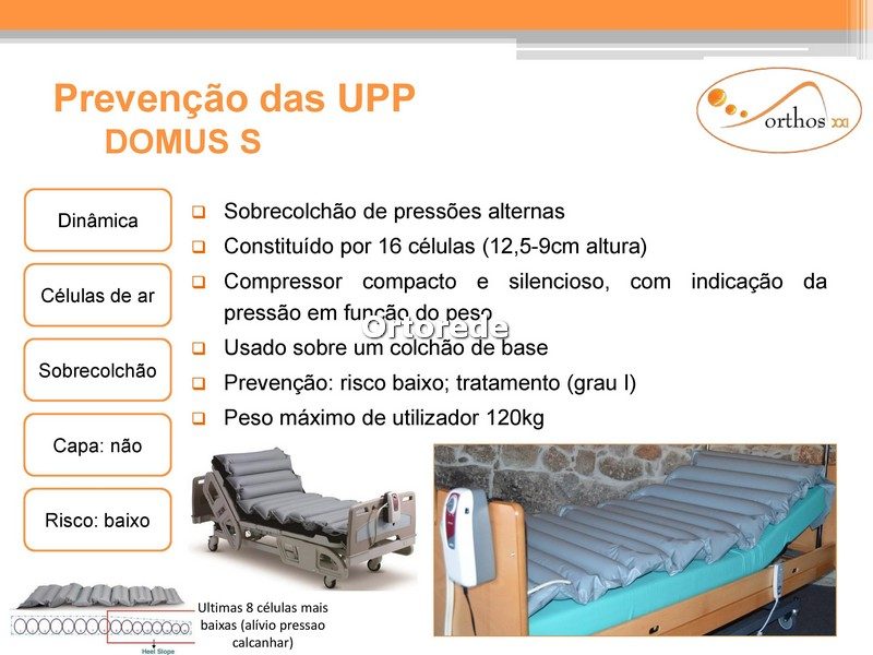 Sobre-Colchão Antiescaras de Pressão Alterna e Compressor - DOMUS S